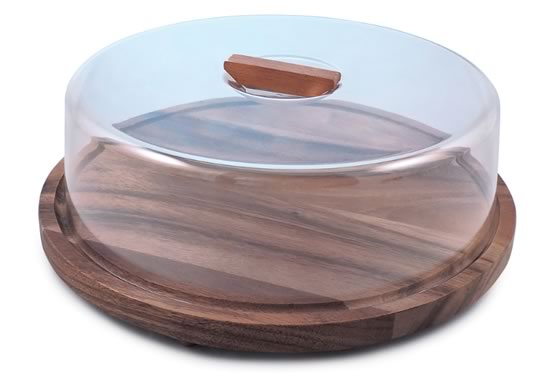 Acacia Serving Board with Dome