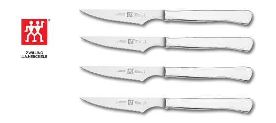 Zwilling J.A. Henckels Stainless Steel Serrated Knife Set of 4