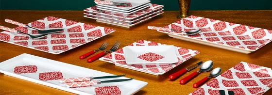 Q Squared NYC Melamine Ruffle