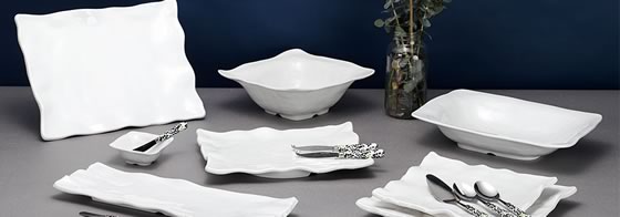 Q Squared NYC Melamine Ruffle